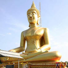 Sehr großes nepal handgemachtes outdor, das meditierende Buddha-Statue sitzt